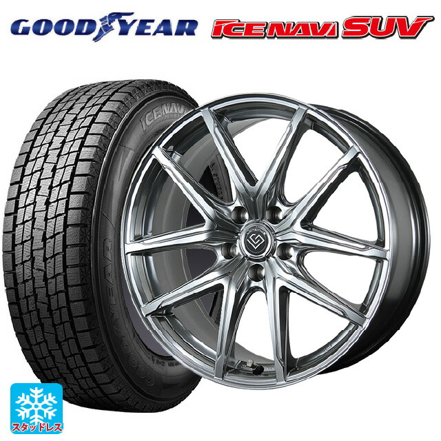 トヨタ クラウンスポーツ(36系)用 235/60R18 107Q XL グッドイヤー アイスナビ SUV # トピー ロンギヌス アールイーエックス H/S 新品スタッドレスタイヤホイール 4本セット｜タイヤホイール専門店コニシタイヤ