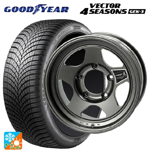 215/65R16 102V XL グッドイヤー ベクター4シーズンズ ジェン3 4&times;4エンジニアリング ブラッドレーフォージド 匠(タクミ マットディープグレイ 16-6.5J 国産車用 オールシーズンタイヤホイール4本セット｜タイヤホイール専門店コニシタイヤ