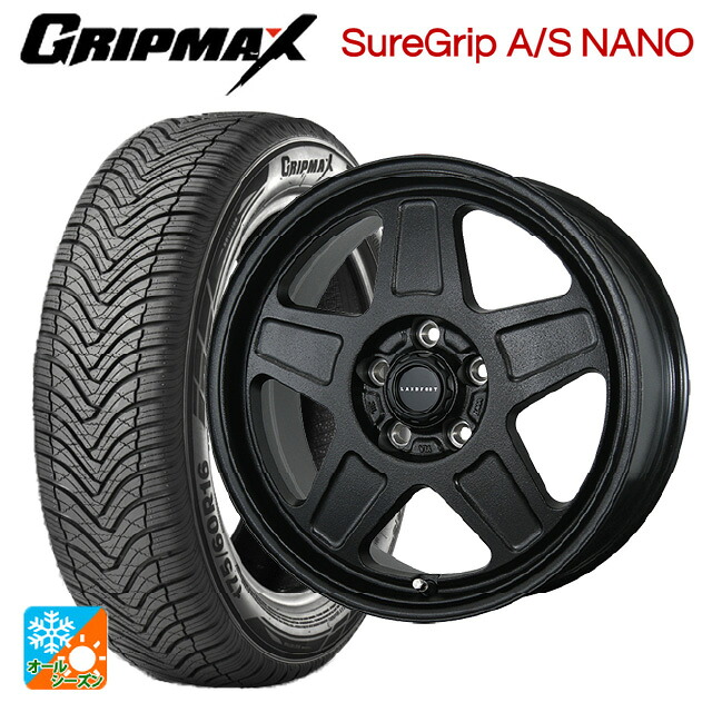トヨタ プリウス(60系)用 195/60R17 90H グリップマックス シュアグリップ A/S ナノ ブラックレター トピー ランドフット GWD # R/B 新品オールシーズンタイヤホイール 4本セット 65,731円