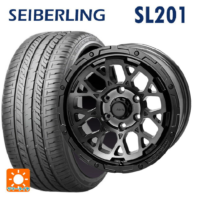 235/45R17 94W セイバーリング セイバーリング SL201(ブリヂストン工場生産） 4&times;4エンジニアリング エアーG ロックス ゴーストエディション ゴーストエディション 17-7J 国産車用 サマータイヤホイール4本セット｜タイヤホイール専門店コニシタイヤ 113,170円