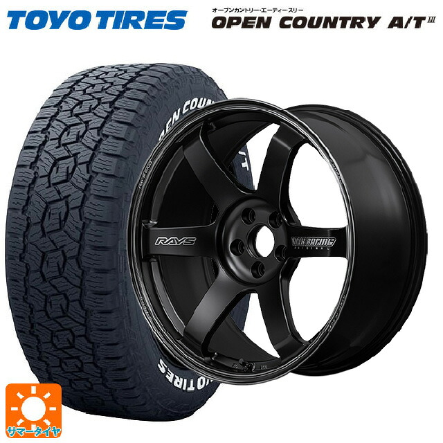 スバル トレイルシーカー(HD系)用 235/60R18 103H トーヨー オープンカントリー AT3 ホワイトレター レイズ ボルクレーシング TE37サーガ S-プラス ブラックシャドー # PH 新品サマータイヤホイール 4本セット