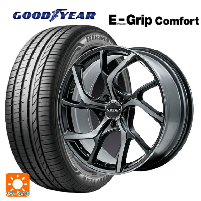 スバル WRX S4(VBH)用 245/35R19 93W XL グッドイヤー エフィシェントグリップ コンフォート レイズ VMF C-01 PH 新品サマータイヤホイール 4本セット