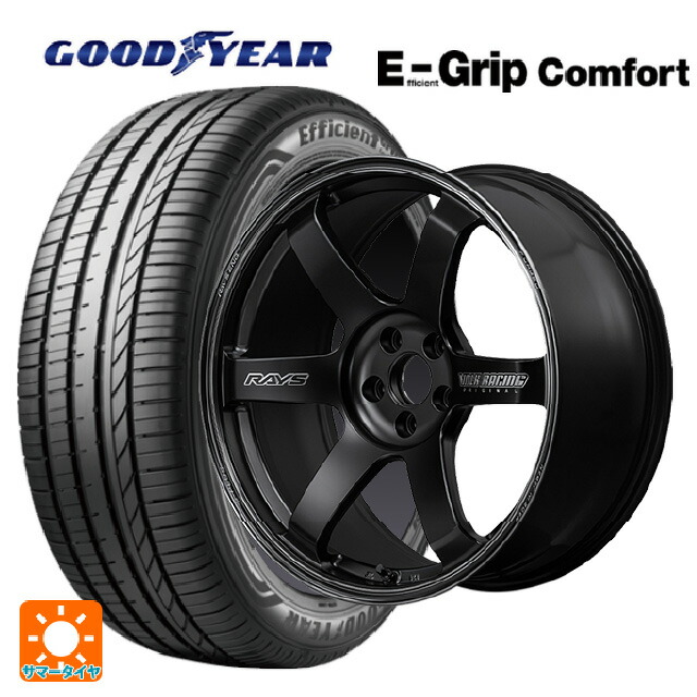 245/50R18 100W グッドイヤー エフィシェントグリップ コンフォート レイズ ボルクレーシング TE37サーガ S-プラス ブラックシャドー PH 18-9J 国産車用 サマータイヤホイール4本セット 215,890円