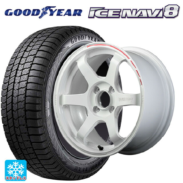 185/55R16 83Q グッドイヤー アイスナビ8 # レイズ ボルクレーシング TE37ソニック タイムアタックエディション WR 16-6J 国産車用 スタッドレスタイヤホイール4本セット｜タイヤホイール専門店コニシタイヤ