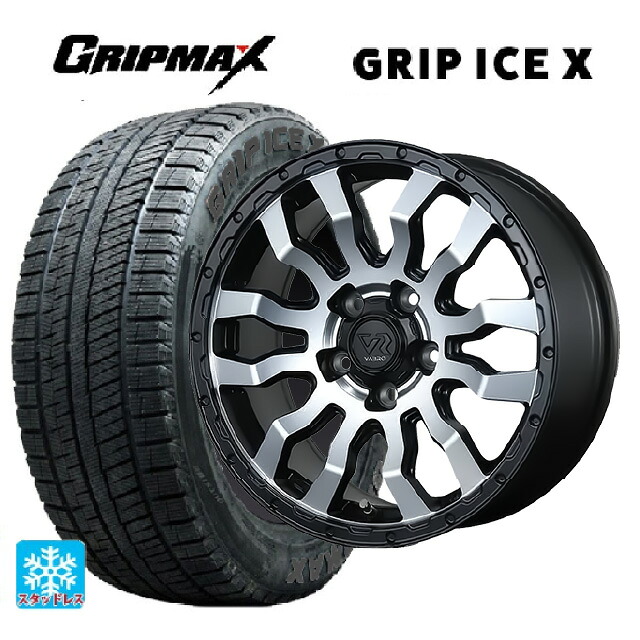 トヨタ プリウス(60系)用 195/65R16 92T グリップマックス グリップアイスX ブラックレター # トピー ヴァブロ RR-01 MC 新品スタッドレスタイヤホイール 4本セット｜タイヤホイール専門店コニシタイヤ