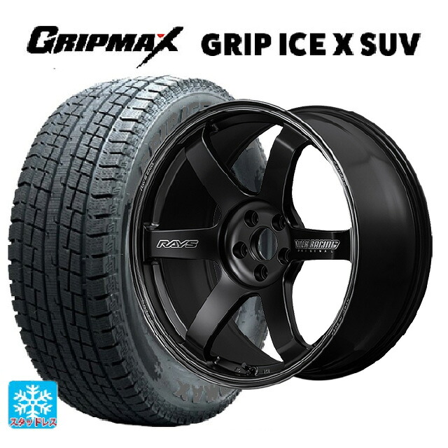 235/55R18 104H XL グリップマックス グリップアイスX SUV ブラックレター # レイズ ボルクレーシング TE37サーガ S-プラス ブラックシャドー # PH 18-7.5J 国産車用 スタッドレスタイヤホイール4本セット｜タイヤホイール専門店コニシタイヤ