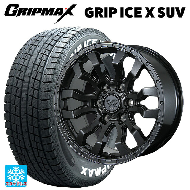 トヨタ ハイエース(200系)用 195/80R15 107/105N グリップマックス グリップアイスX SUV ホワイトレター トピー ヴァブロ RR-01 # GM 新品スタッドレスタイヤホイール 4本セット