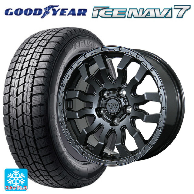 2025年製 205/60R16 92Q グッドイヤー アイスナビ7(数量限定) # トピー ヴァブロ RR-01 # GM 16-7J 国産車用 スタッドレスタイヤホイール4本セット
