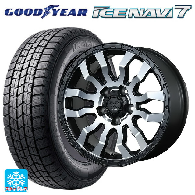 195/60R16 89Q グッドイヤー アイスナビ7(数量限定) # トピー ヴァブロ RR-01 MC 16-7J 国産車用 スタッドレスタイヤホイール4本セット|タイヤホイール専門店コニシタイヤ