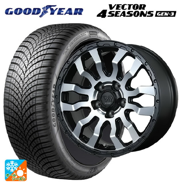 215/65R16 102V XL グッドイヤー ベクター4シーズンズ ジェン3 トピー ヴァブロ RR-01 # MC 16-7J 国産車用 オールシーズンタイヤホイール4本セット