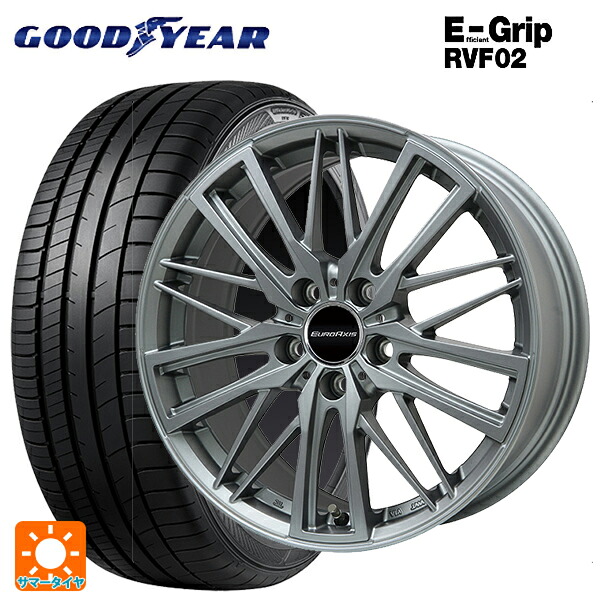 アウディ A7(F2系)用 245/45R19 102W XL グッドイヤー エフィシェントグリップ RVF02 ユーロアクシス ガヤ W5 マットチタニウム 新品サマータイヤホイール 4本セット|タイヤホイール専門店コニシタイヤ