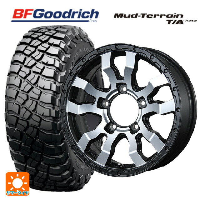スズキ ジムニー(64系)用 205/80R16 111/108Q XL BFグッドリッチ マッドテレーン TA KM3 ブラックレター 正規品 トピー ヴァブロ RR-01 MC 新品サマータイヤホイール 5本セット|タイヤホイール専門店コニシタイヤ