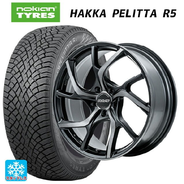 トヨタ プリウス(60系)用 225/45R19 96T XL ノキアン ハッカペリッタR5 レイズ VMF C-01 PH 新品スタッドレスタイヤホイール 4本セット