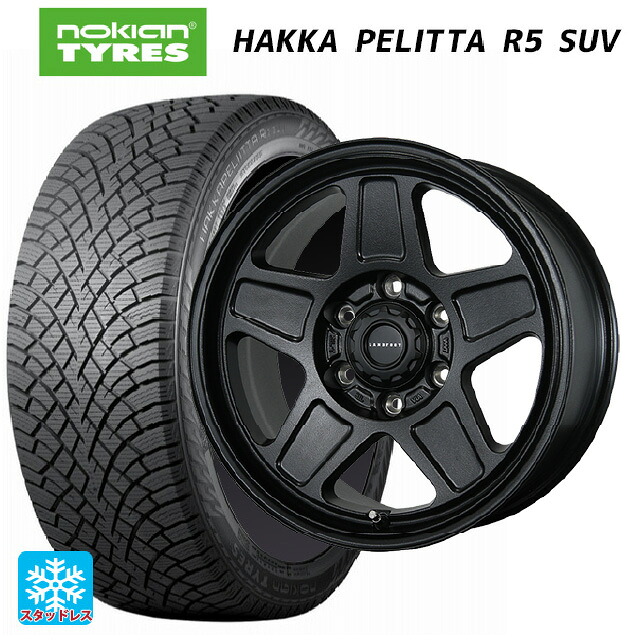 トヨタ ランドクルーザー300(300系)用 265/65R18 114R ノキアン ハッカペリッタR5 SUV トピー ランドフット GWD # R/B 新品スタッドレスタイヤホイール 4本セット