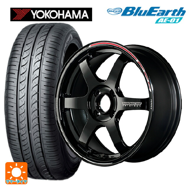 165/65R15 81S ヨコハマ ブルーアース AE01 レイズ ボルクレーシング TE37ソニック タイムアタックエディション # KR 15-5J 国産車用 サマータイヤホイール4本セット|タイヤホイール専門店コニシタイヤ