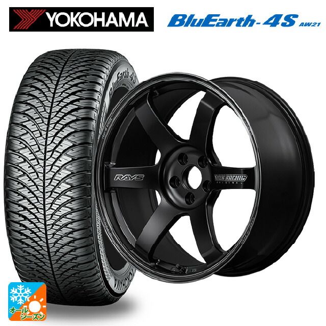 225/50R18 99W XL ヨコハマ ブルーアース4S AW21 # レイズ ボルクレーシング TE37サーガ S-プラス ブラックシャドー # PH 18-8.5J 国産車用 オールシーズンタイヤホイール4本セット｜タイヤホイール専門店コニシタイヤ 248,965円