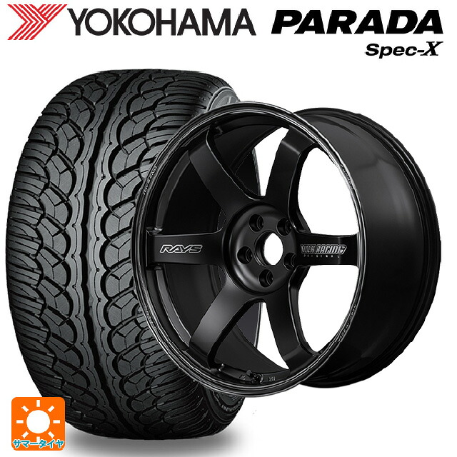 トヨタ bZ4X(11/15系)用 235/60R18 103V ヨコハマ パラダ PA02 レイズ ボルクレーシング TE37サーガ S-プラス ブラックシャドー # PH 新品サマータイヤホイール 4本セット