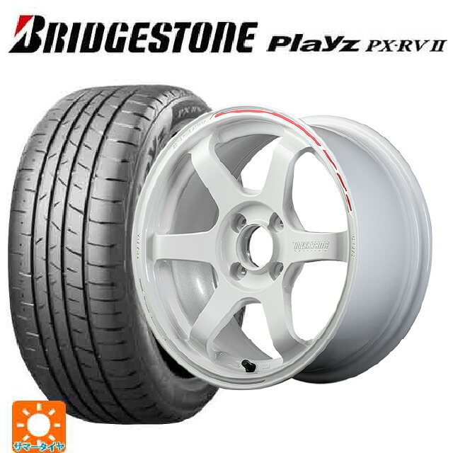 195/65R16 92V ブリヂストン プレイズ PX-RV2 正規品 レイズ ボルクレーシング TE37ソニック タイムアタックエディション WR 16-6J 国産車用 サマータイヤホイール4本セット