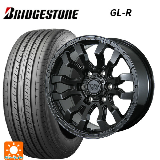 トヨタ ハイエース(200系)用 215/65R16 109/107R ブリヂストン GL-R 正規品 トピー ヴァブロ RR-01 # GM 新品サマータイヤホイール 4本セット