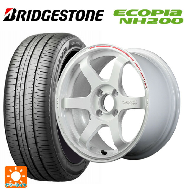 195/50R16 84V ブリヂストン エコピア NH200 正規品 レイズ ボルクレーシング TE37ソニック タイムアタックエディション WR 16-6J 国産車用 サマータイヤホイール4本セット