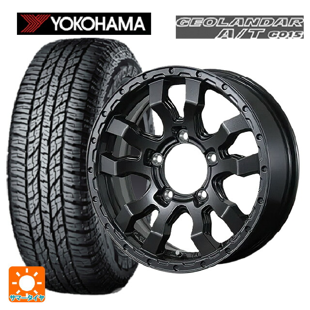 スズキ ジムニー(64系)用 205/80R16 104T XL ヨコハマ ジオランダー A/T G015 ブラックレター 正規品 トピー ヴァブロ RR-01 GM 新品サマータイヤホイール 5本セット｜タイヤホイール専門店コニシタイヤ