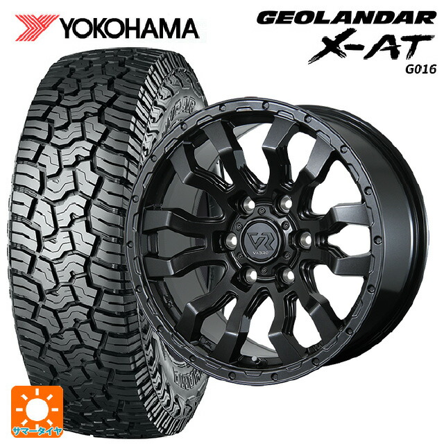 トヨタ ハイラックス(120系)用 275/70R17 114/110R ヨコハマ ジオランダー X-AT G016 ブラックレター 正規品 トピー ヴァブロ RR-01 # GM 新品サマータイヤホイール 4本セット