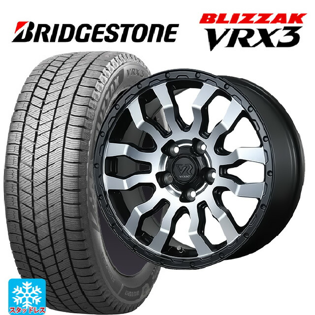215/60R16 95Q ブリヂストン ブリザック VRX3 正規品 トピー ヴァブロ RR-01 # MC 16-7J 国産車用 スタッドレスタイヤホイール4本セット