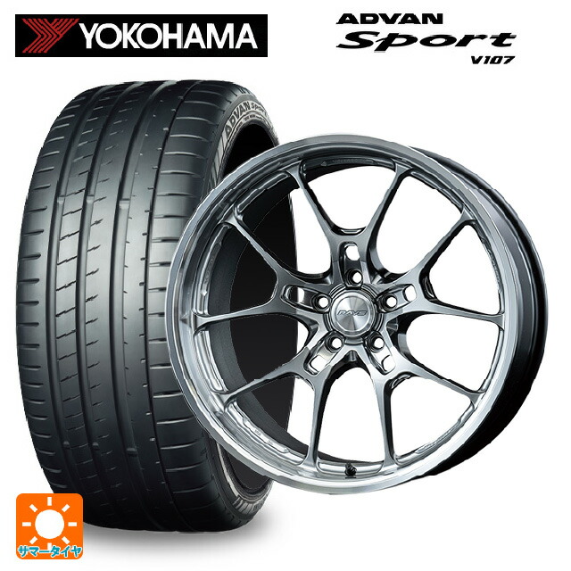 トヨタ ヴェルファイア(40系)用 245/45R20 103Y XL ヨコハマ アドバンスポーツ V107 正規品 レイズ ボルクレーシング G025LC HI 新品サマータイヤホイール 4本セット