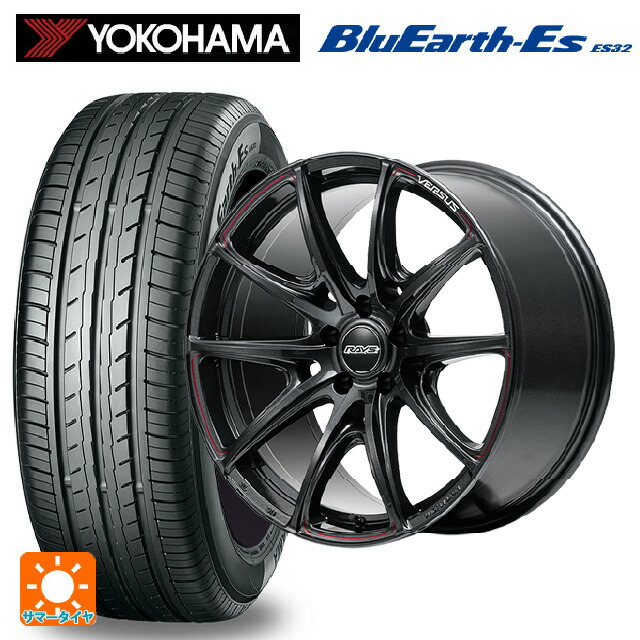 225/35R19 84W ヨコハマ ブルーアースEs ES32 レイズ ベルサス VV25R 68J 19-8J 国産車用 サマータイヤホイール4本セット