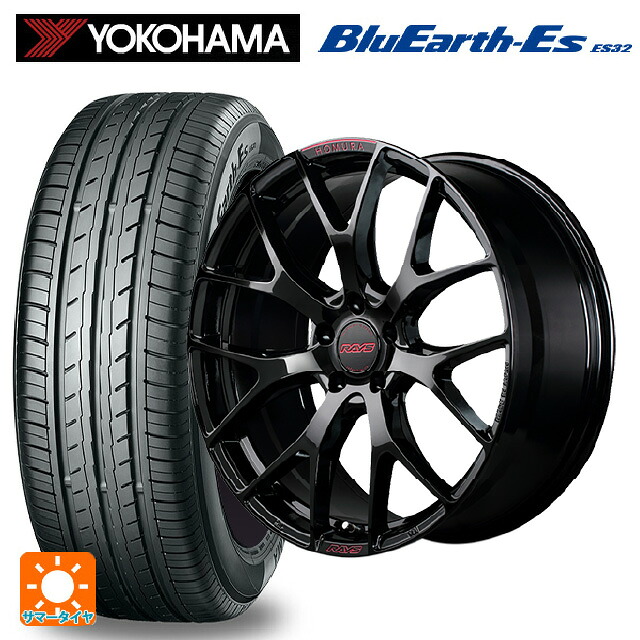 225/45R18 95W ヨコハマ ブルーアースEs ES32 # レイズ ホムラ 2X7FT スペック-M B8J 18-7.5J 国産車用 サマータイヤホイール4本セット