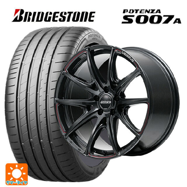 235/35R19 91Y XL ブリヂストン ポテンザ S007A 正規品 レイズ ベルサス VV25R 68J 19-8J 国産車用 サマータイヤホイール4本セット