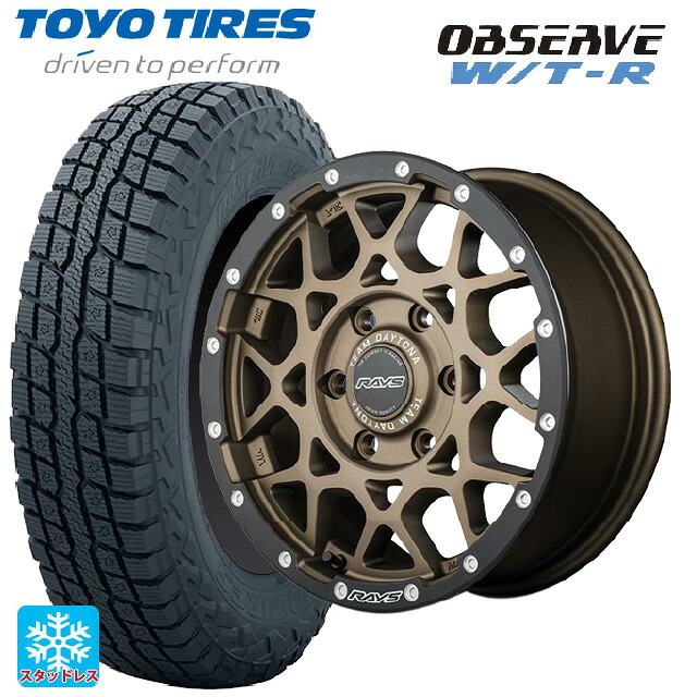 215/65R16 109/107Q トーヨー オブザーブ W/T-R レイズ チームデイトナ M8 xB エディション ZM 16-6J 国産車用 スタッドレスタイヤホイール4本セット