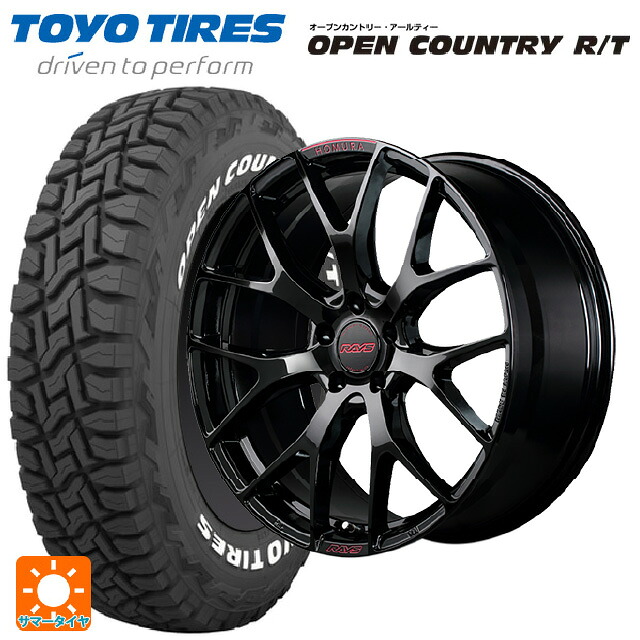 225/60R18 100Q トーヨー オープンカントリー RT ホワイトレター レイズ ホムラ 2X7FT スペック-M B8J 18-7.5J 国産車用 サマータイヤホイール4本セット