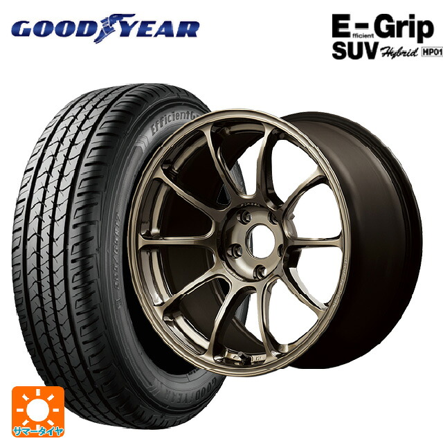 225/65R18 103H グッドイヤー エフィシェントグリップSUV HP01 レイズ ボルクレーシング ZE40 SZ 18-8J 国産車用 サマータイヤホイール4本セット