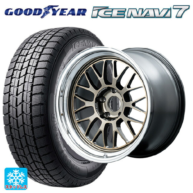 2023年製 225/45R18 91Q グッドイヤー アイスナビ7(数量限定) レイズ ボルクレーシング 21A スペック-SR SR 18-8.5J 国産車用 スタッドレスタイヤホイール4本セット