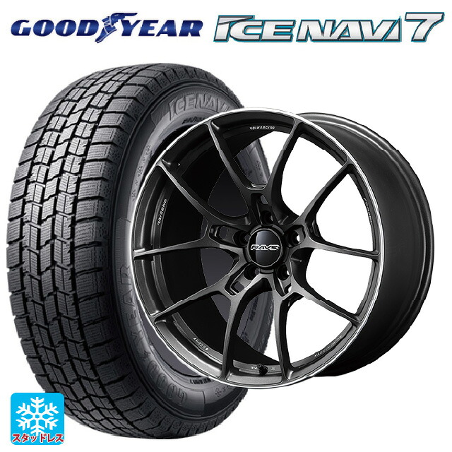 スズキ クロスビー(MND1S系)用 2025年製 175/60R16 82Q グッドイヤー アイスナビ7(数量限定) レイズ ボルクレーシング G025 HK 新品スタッドレスタイヤホイール 4本セット