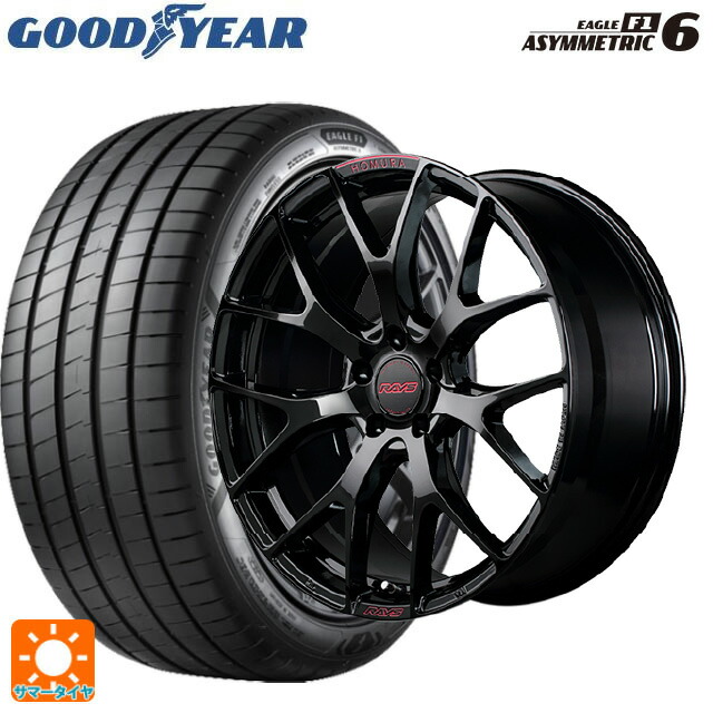 トヨタ プリウス(60系)用 195/50R19 88H グッドイヤー イーグル F1 アシメトリック6 レイズ ホムラ 2X7FT スペック-M B8J 新品サマータイヤホイール 4本セット|タイヤホイール専門店コニシタイヤ