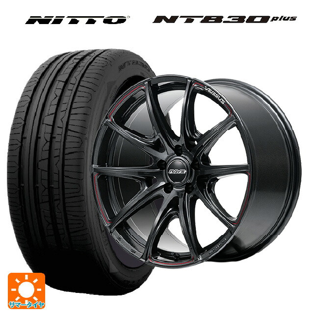2024年製 235/35R19 91W ニットー NT830 プラス レイズ ベルサス VV25R 68J 19-8J 国産車用 サマータイヤホイール4本セット