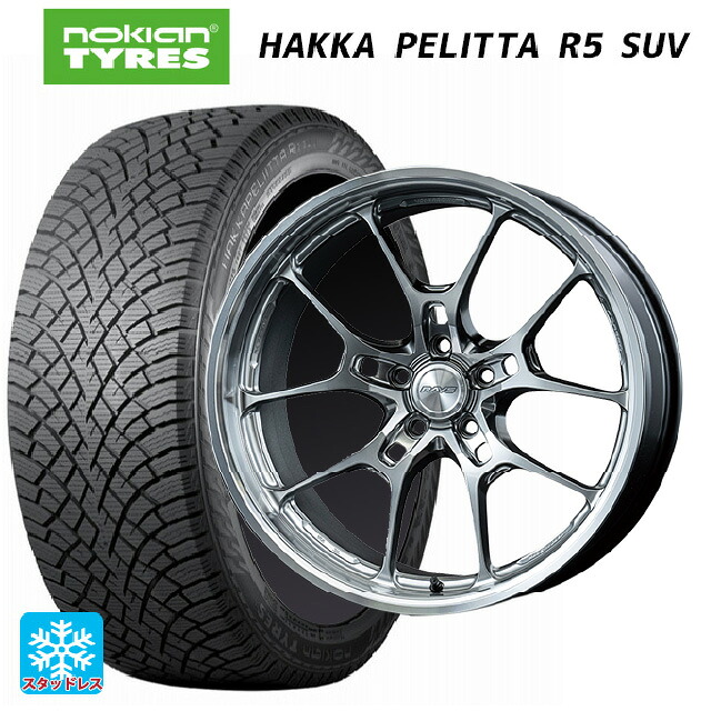 トヨタ ヴェルファイア(40系)用 245/45R20 103T XL ノキアン ハッカペリッタR5 SUV レイズ ボルクレーシング G025LC HI 新品スタッドレスタイヤホイール 4本セット