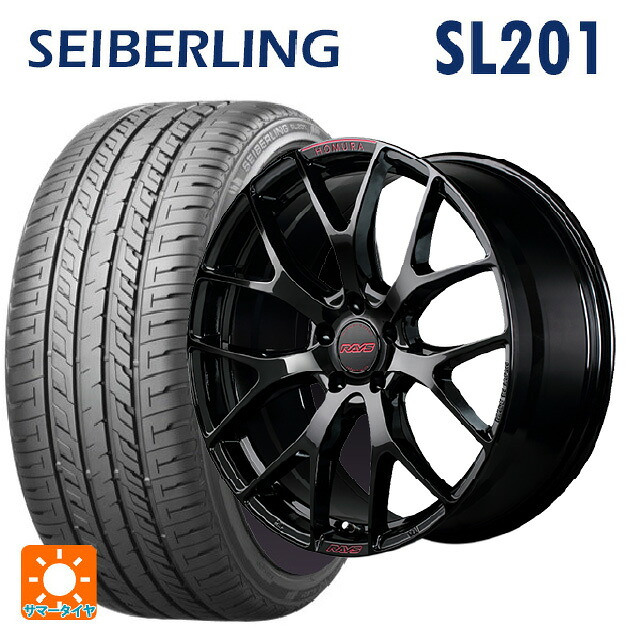 ホンダ ステップワゴン(RP6~8)用 225/35R19 88W XL セイバーリング セイバーリング SL201(ブリヂストン工場生産） レイズ ホムラ 2X7FT スペック-M B8J 新品サマータイヤホイール 4本セット