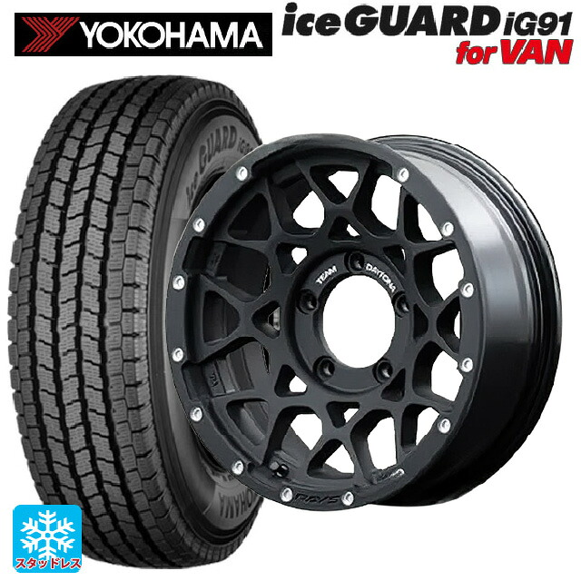 スズキ ジムニーノマド(JC74W)用 225/75R16 118/116L ヨコハマ アイスガード IG91 for VAN レイズ チームデイトナ M8 N2 新品スタッドレスタイヤホイール 5本セット