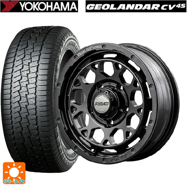 215/70R16 100H ヨコハマ ジオランダー CV G058 正規品 レイズ チームデイトナ M9+ スペックm AOJ 16-6J 国産車用 サマータイヤホイール4本セット