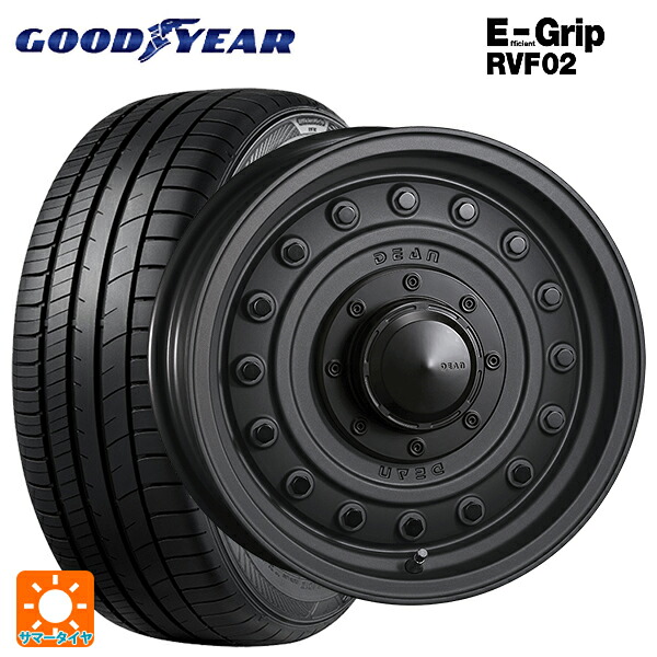 プジョー リフター(K9系)用 215/65R16 98H グッドイヤー エフィシェントグリップ RVF02 クリムソン ディーン コロラド マットチャコールブラック 新品サマータイヤホイール 4本セット