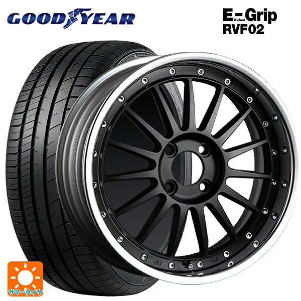 トヨタ カローラ スポーツ(210系)用 215/45R17 91W XL グッドイヤー エフィシェントグリップ RVF02 タナベ SSR プロフェッサー TF1R フラットブラック 新品サマータイヤホイール 4本セット|タイヤホイール専門店コニシタイヤ