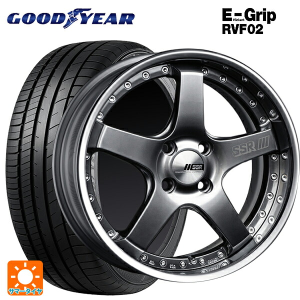 215/45R17 91W XL グッドイヤー エフィシェントグリップ RVF02 タナベ SSR プロフェッサー SP4R チタンシルバー 17-7J 国産車用 サマータイヤホイール4本セット｜タイヤホイール専門店コニシタイヤ