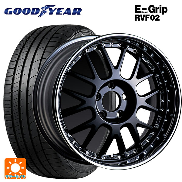 トヨタ カローラ スポーツ(210系)用 215/45R17 91W XL グッドイヤー エフィシェントグリップ RVF02 タナベ SSR プロフェッサー MS1R ブラック 新品サマータイヤホイール 4本セット