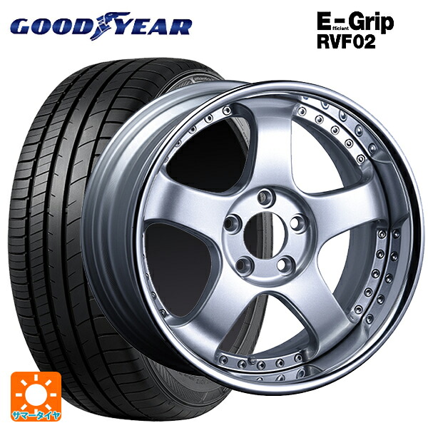 トヨタ カローラ スポーツ(210系)用 215/45R17 91W XL グッドイヤー エフィシェントグリップ RVF02 タナベ SSR プロフェッサー SP1R シルバー 新品サマータイヤホイール 4本セット