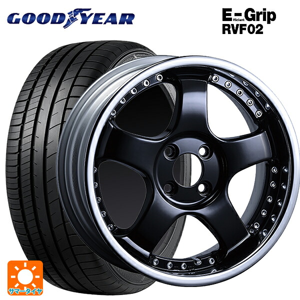 トヨタ カローラ スポーツ(210系)用 215/45R17 91W XL グッドイヤー エフィシェントグリップ RVF02 タナベ SSR プロフェッサー SP1R ブラック 新品サマータイヤホイール 4本セット