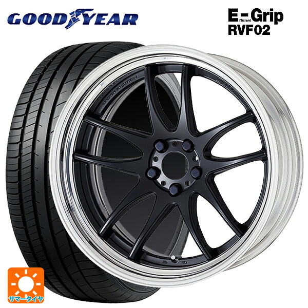 225/40R19 93W XL グッドイヤー エフィシェントグリップ RVF02 ワーク エモーション CR 2P MBL 19-8J 国産車用 サマータイヤホイール4本セット