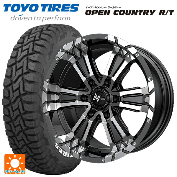 215/65R16 109/107Q トーヨー オープンカントリー RT ホワイトレター エムアイディー ナイトロパワー クロスクロウ ブラックメタリック＋ミラーカット 16-6.5J 国産車用 サマータイヤホイール4本セット